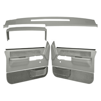 Coverlay® - Light Gray Dash Cover and Door Panels Combo Kit (No Power Windows)