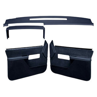 Coverlay® - Dark Blue Dash Cover and Door Panels Combo Kit (Full Power Windows, Full Upholstery)