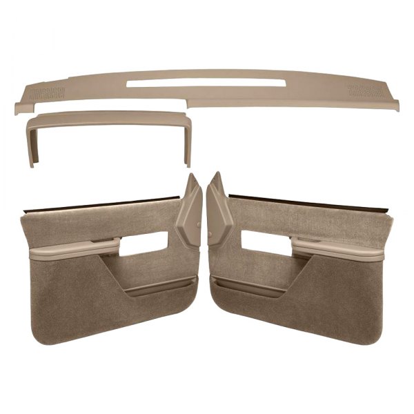 Coverlay® - Medium Brown Dash Cover and Door Panels Combo Kit