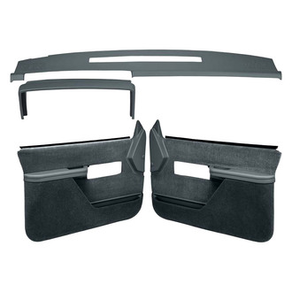 Coverlay® - Slate Gray Dash Cover and Door Panels Combo Kit (Full Power Windows, Full Upholstery)