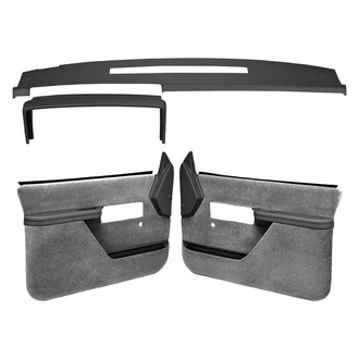 Coverlay® - Dark Gray Dash Cover and Door Panels Combo Kit (No Power Windows, Full Upholstery)