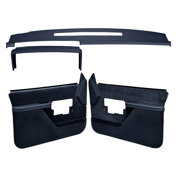 Coverlay® - Dark Blue Dash Cover and Door Panels Combo Kit