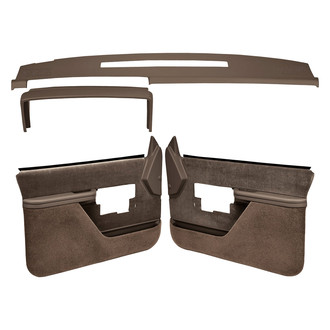 Coverlay® - Dark Brown Dash Cover and Door Panels Combo Kit (Full Power Windows)
