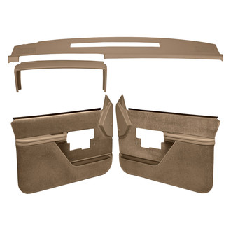 Coverlay® - Light Brown Dash Cover and Door Panels Combo Kit (Full Power Windows)
