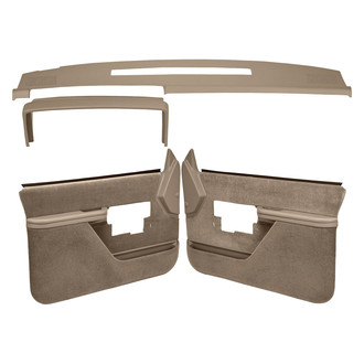 Coverlay® - Medium Brown Dash Cover and Door Panels Combo Kit (Full Power Windows)
