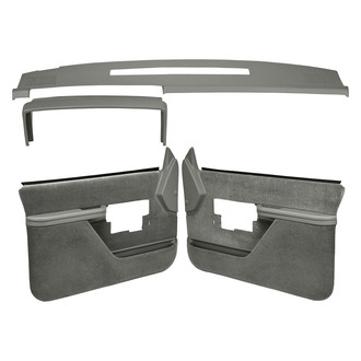 Coverlay® - Medium Gray Dash Cover and Door Panels Combo Kit (Full Power Windows)