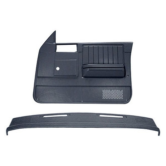 Coverlay® - Slate Gray Dash Cover and Door Panels Combo Kit (No Power Windows)