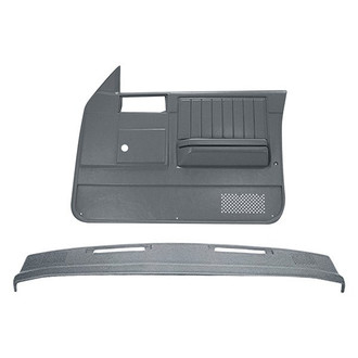 Coverlay® - Medium Gray Dash Cover and Door Panels Combo Kit (Power Windows)