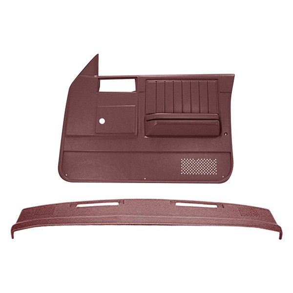 Coverlay® - Maroon Dash Cover and Door Panels Combo Kit