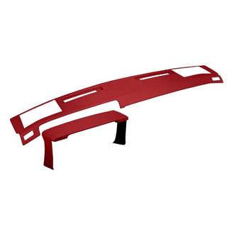 Coverlay® - Red Dash Cover and Instrument Panel Cover Combo Kit (with Side Vents Cut Out)