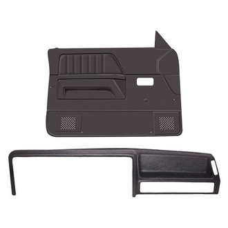 Coverlay® - Dark Brown Dash Cover and Door Panels Combo Kit (Full Power Windows)