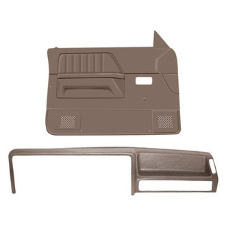Coverlay® - Medium Brown Dash Cover and Door Panels Combo Kit (Full Power Windows)