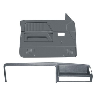 Coverlay® - Medium Gray Dash Cover and Door Panels Combo Kit (No Power Windows)