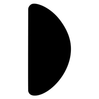 Cowles® - ProtektoTrim™ Half Round Black Fender Trim