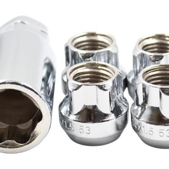 Coyote Accessories® - Chrome Cone Seat OE Acorn Bulge Wheel Locks