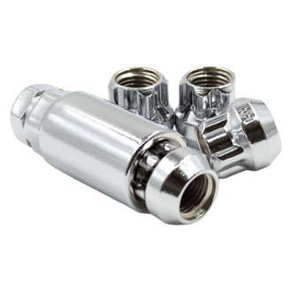 Coyote Accessories® - Chrome Cone Seat Acorn Bulge Open End Wheel Locks