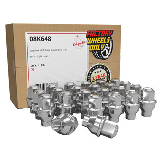 Coyote Accessories® - Chrome E-T/Ultra Seat Bulge Lug Wheel Installation Kit
