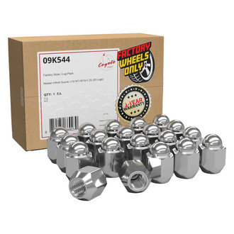 Coyote Accessories® - Chrome Cone Seat OE Style Nissan / Infiniti / Suzuki Lug Wheel Installation Kit