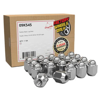 Coyote Accessories® - Chrome Cone Seat OE Style Toyota Lug Wheel Installation Kit