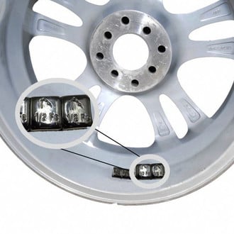 Coyote Accessories® - Black Standard Tape Wheel Weights