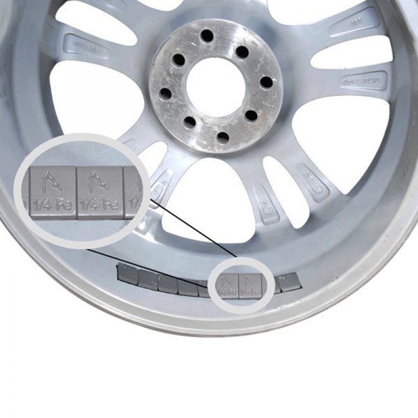 Coyote Accessories® - Chrome Standard Tape Wheel Weights