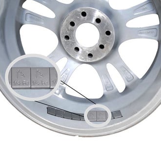Coyote Accessories® - Chrome Roll Adhesive Wheel Weights