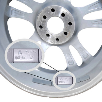 Coyote Accessories® - Chrome Standard Tape Wheel Weights