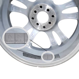 Coyote Accessories® - Chrome Adhesive Wheel Weights