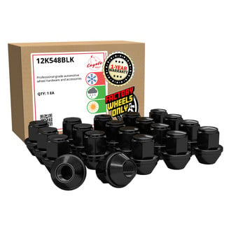 Coyote Accessories® - Black Cone Seat OE Style Ford Lug Wheel Installation Kit w/o Valve Stems