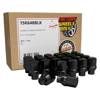 Coyote Accessories® - Black E-T/Ultra Seat Bulge Lug Wheel Installation Kit