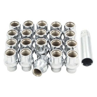 Coyote Accessories® - Chrome E-T/Ultra Seat OE Style Spline Lug Wheel Installation Kit
