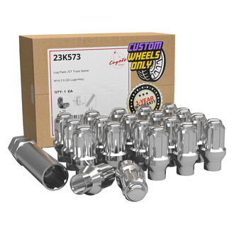 Coyote Accessories® 23K573 - Chrome E-T/Ultra Seat Spline Lug Wheel Installation Kit