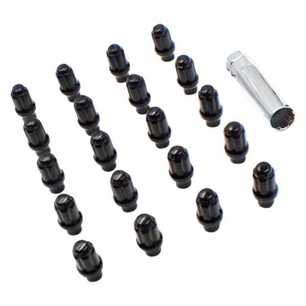 Coyote Accessories® - Black E-T/Ultra Seat Spline Lug Wheel Installation Kit