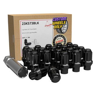 Coyote Accessories® - Black E-T/Ultra Seat Spline Lug Wheel Installation Kit