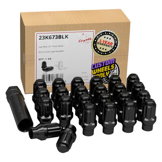 Coyote Accessories® - Black E-T/Ultra Seat Spline Lug Wheel Installation Kit