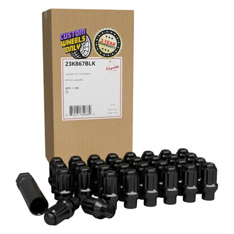 Coyote Accessories® 23K867BLK - Black E-T/Ultra Seat Spline Lug Wheel Installation Kit