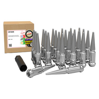 Coyote Accessories® - Cone Seat Spline Spiked Lug Wheel Installation Kit