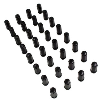 Coyote Accessories® - Black Cone Seat Acorn Bulge Lug Wheel Installation Kit w/o Valve Stems