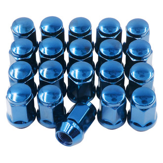 Coyote Accessories® - Blue Cone Seat Acorn Bulge Lug Wheel Installation Kit w/o Valve Stems