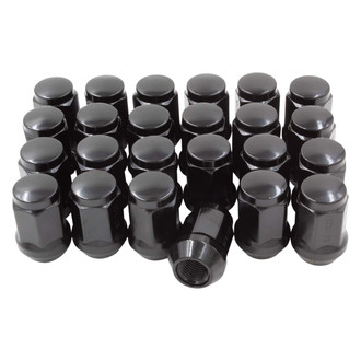 Coyote Accessories® - Black Cone Seat Acorn Bulge Lug Wheel Installation Kit w/o Valve Stems