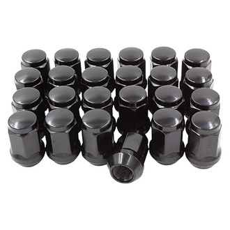 Coyote Accessories® - Black Cone Seat Acorn Bulge Lug Wheel Installation Kit w/o Valve Stems