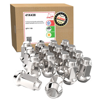 Coyote Accessories® - Chrome Cone Seat ATV&UTV Acorn Bulge Lug Wheel Installation Kit