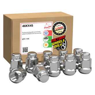 Coyote Accessories® - Chrome Radius/Ball Seat OE Style Honda Lug Wheel Installation Kit