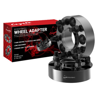 Coyote Accessories® - Black Anodized 6061-Billet Aluminum Wheel Adapter