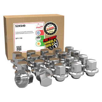 Coyote Accessories® - Chrome Mag Seat OE Style Corvette Lug Wheel Installation Kit