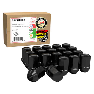 Coyote Accessories® - Black Cone Seat OE Style Dodge/Jeep/Ram Lug Wheel Installation Kit w/o Valve Stems