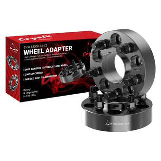Coyote Accessories® - Black Anodized 6061-Billet Aluminum Wheel Adapter