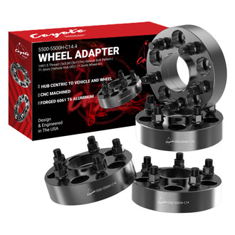 Coyote Accessories® - Black Anodized 6061-Billet Aluminum Wheel Adapter