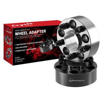 Coyote Accessories® - Black Anodized 6061-Billet Aluminum Wheel Adapter