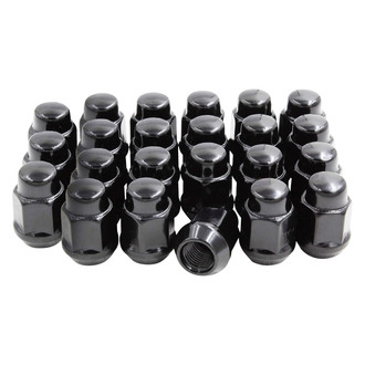 Coyote Accessories® - Black Cone Seat Acorn Bulge Lug Wheel Installation Kit w/o Valve Stems